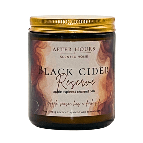 BLACK CIDER RESERVE - apple I spices I charred oak - AFTER HOURS SCENTED HOME
