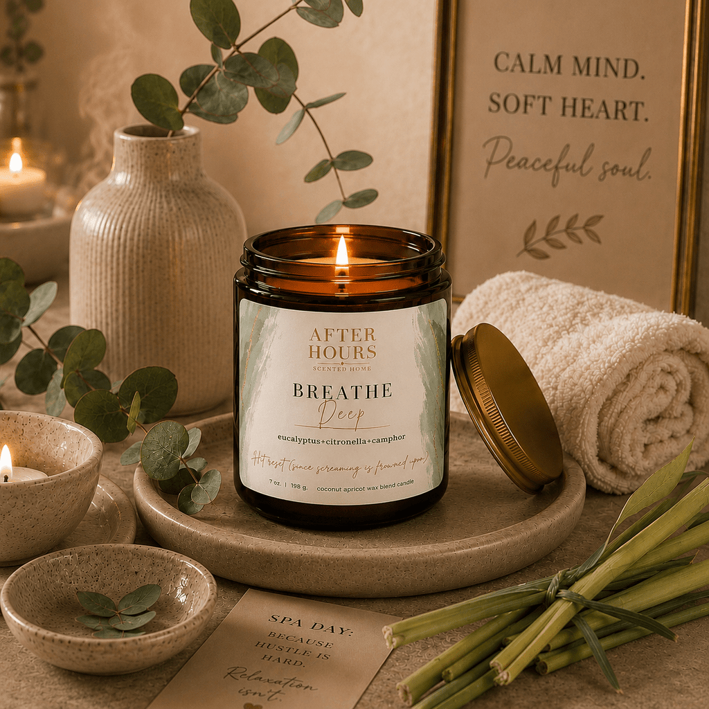 BREATHE DEEP - eucalyptus + citronella + camphor - AFTER HOURS SCENTED HOME