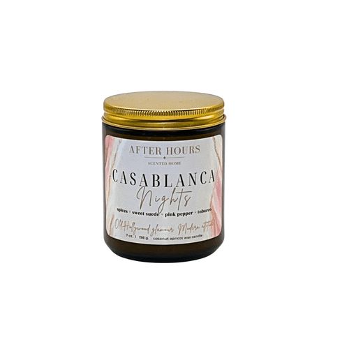 CASABLANCA NIGHTS - spices + sweet suede + pink pepper + tobacco - AFTER HOURS SCENTED HOME