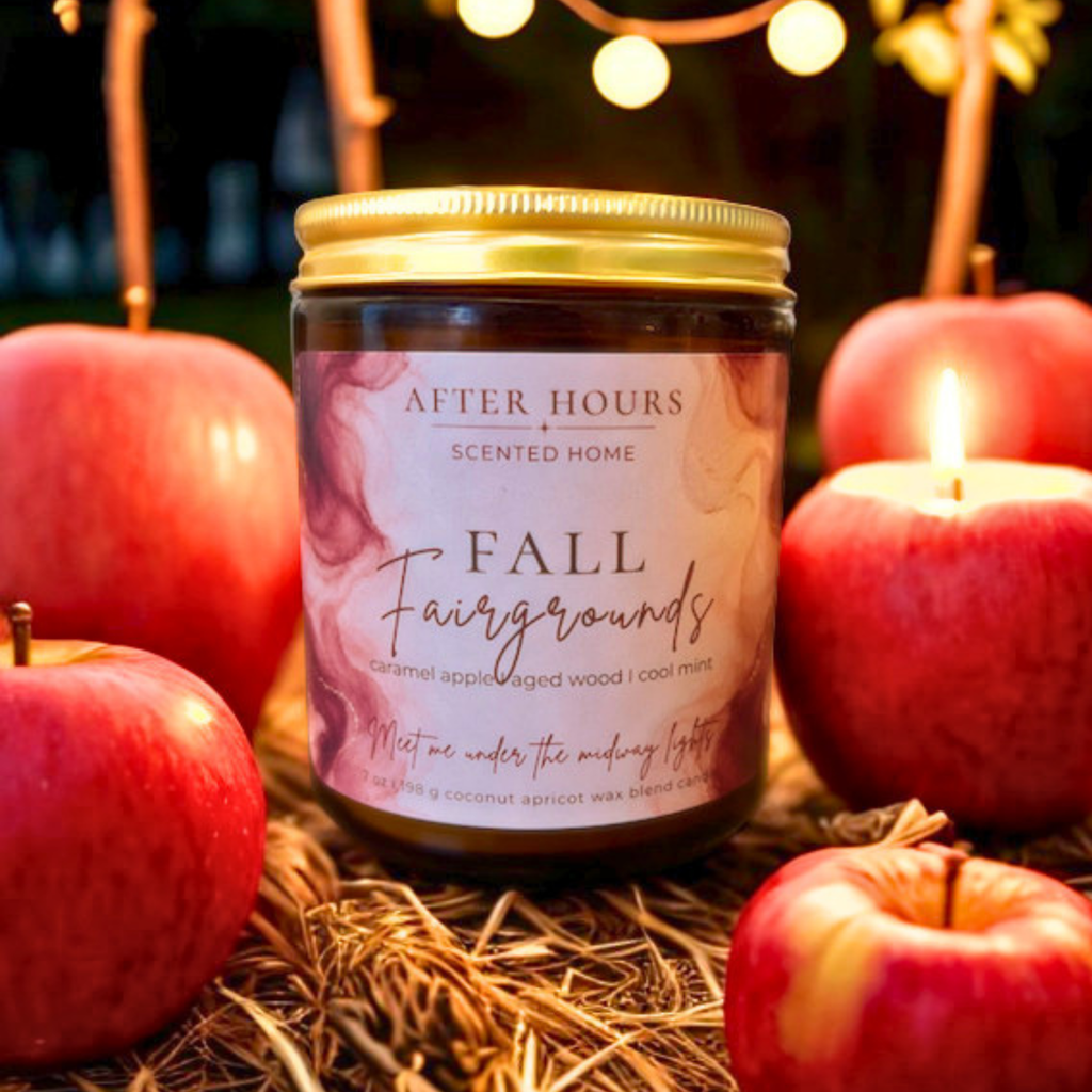 FALL FAIRGROUNDS - caramel apple I aged wood I cool mint - AFTER HOURS SCENTED HOME