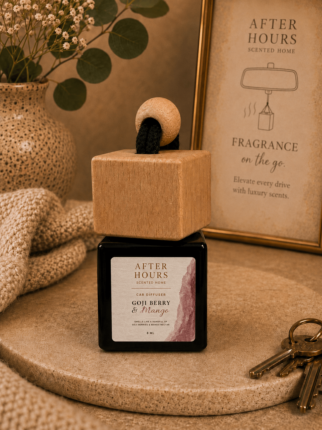 GOJI BERRY & MANGO Car Freshening Diffuser - AFTER HOURS SCENTED HOME