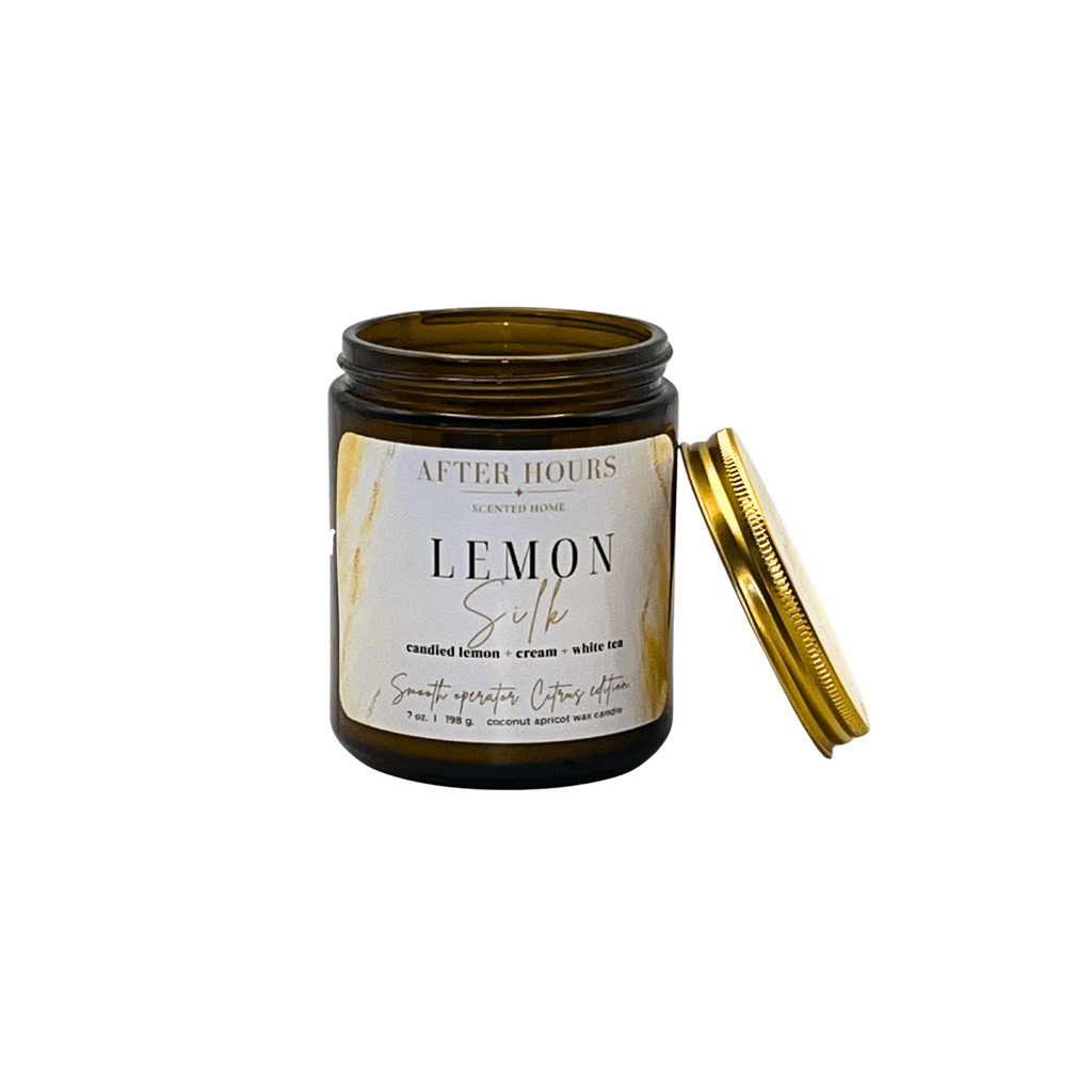 LEMON SILK - candied lemon + cream + white tea - AFTER HOURS SCENTED HOME