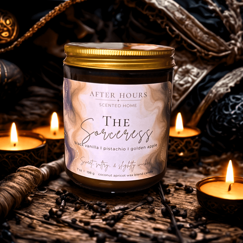 THE SORCERESS - black vanilla I pistachio I golden apple - AFTER HOURS SCENTED HOME