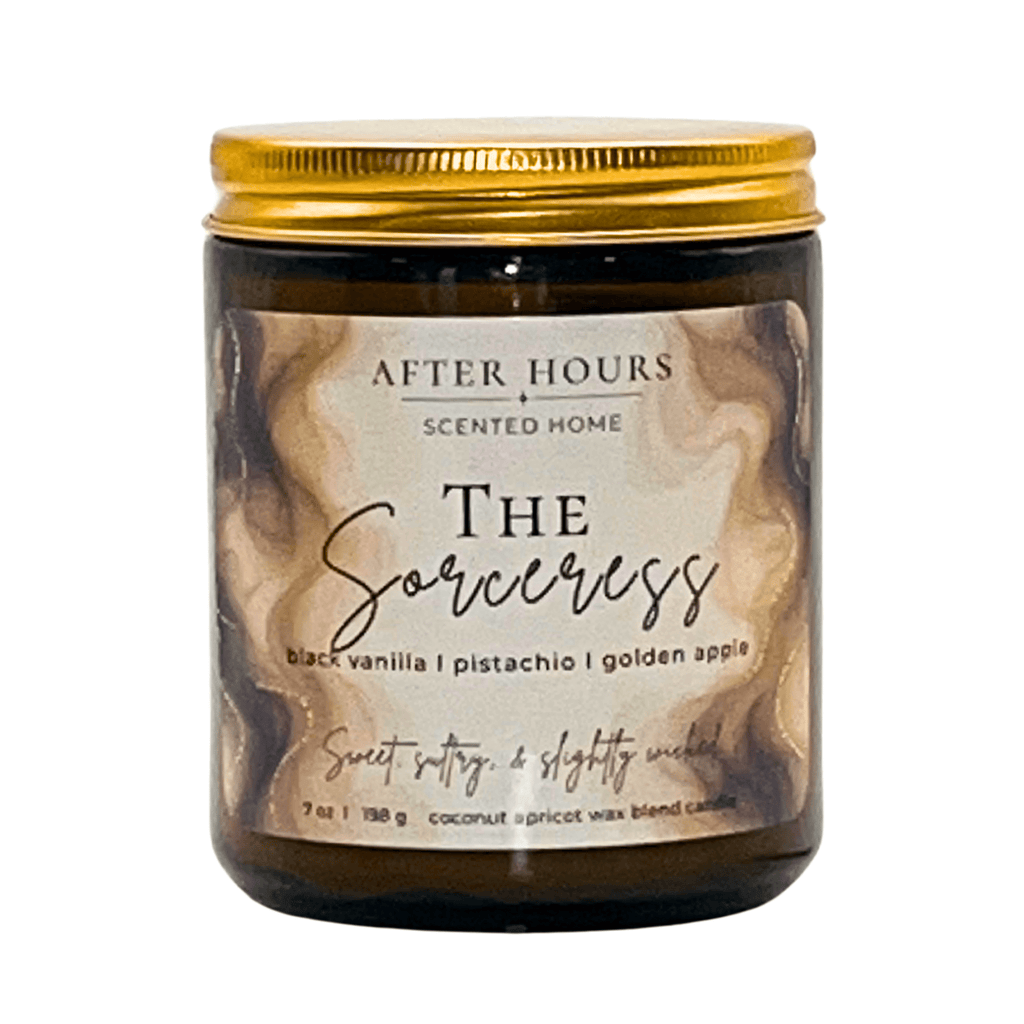 THE SORCERESS - black vanilla I pistachio I golden apple - AFTER HOURS SCENTED HOME