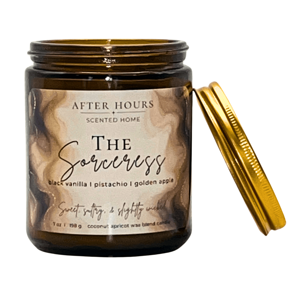 THE SORCERESS - black vanilla I pistachio I golden apple - AFTER HOURS SCENTED HOME