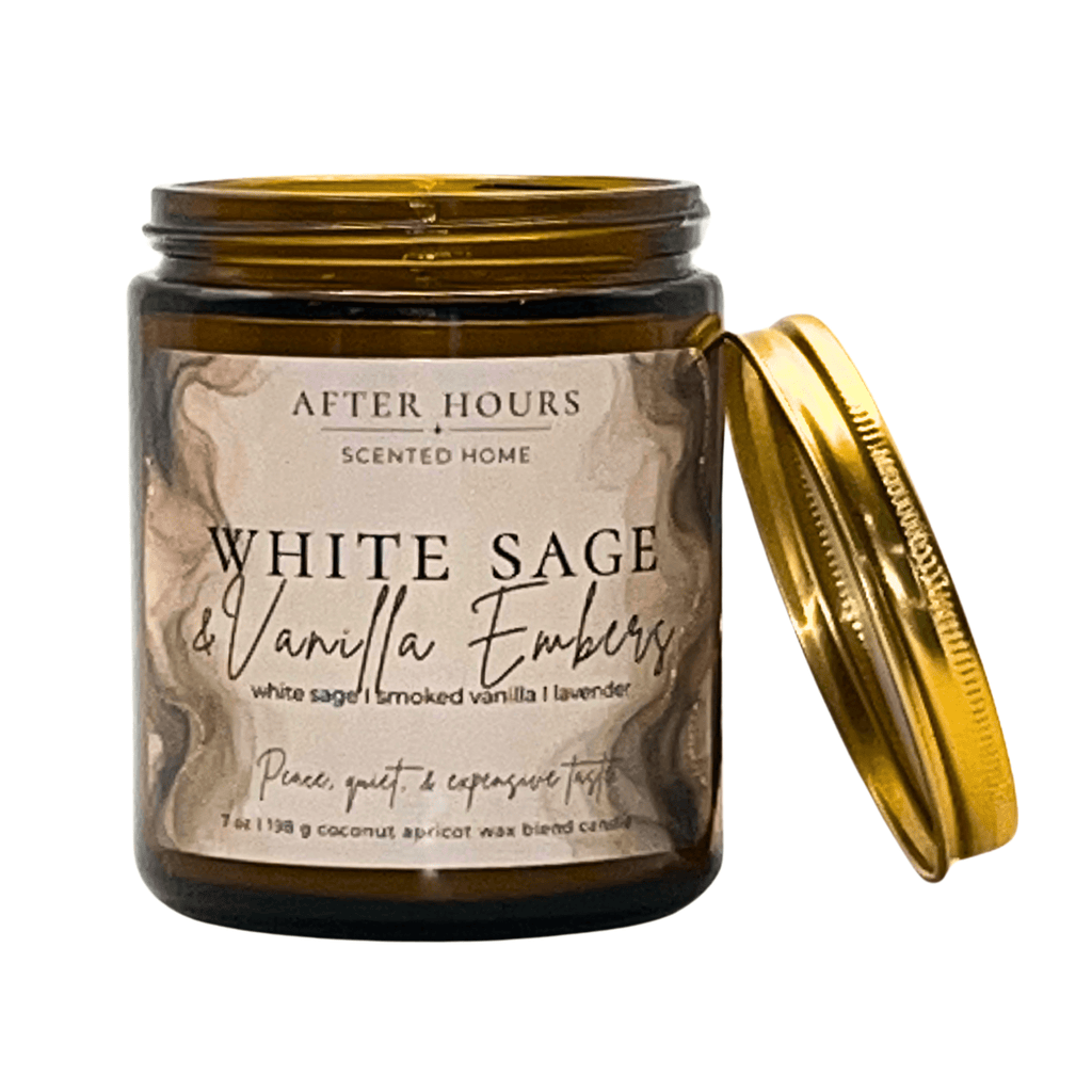 WHITE SAGE & VANILLA EMBERS - white sage I smoked vanilla I lavender - AFTER HOURS SCENTED HOME