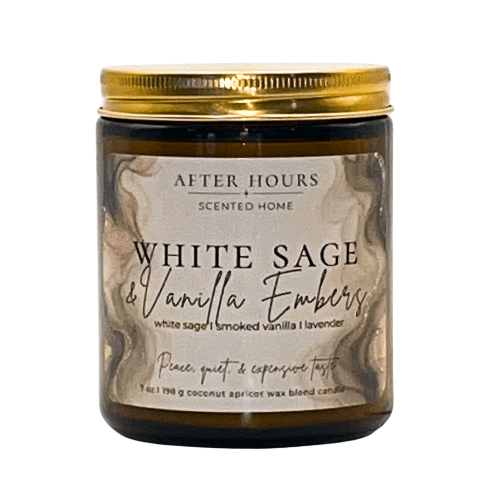 WHITE SAGE & VANILLA EMBERS - white sage I smoked vanilla I lavender - AFTER HOURS SCENTED HOME